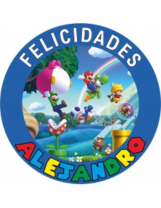 Papel de azúcar Mario Bros