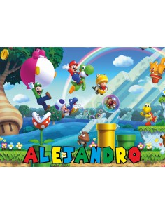 Papel de azúcar Mario Bros