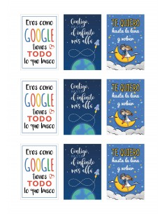 Papel de azúcar frases amor San Valentín