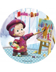 Papel de azúcar Masha y Oso