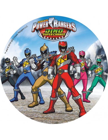 Papel de azúcar Power Rangers