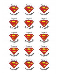 Papel de azúcar día del padre Tengo un Súper Papá