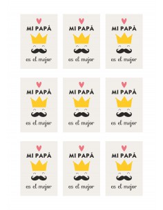Papel de azúcar mi papa es el mejor