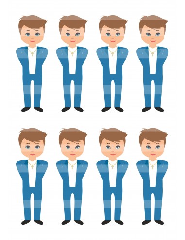 Papel de azúcar niño comunión