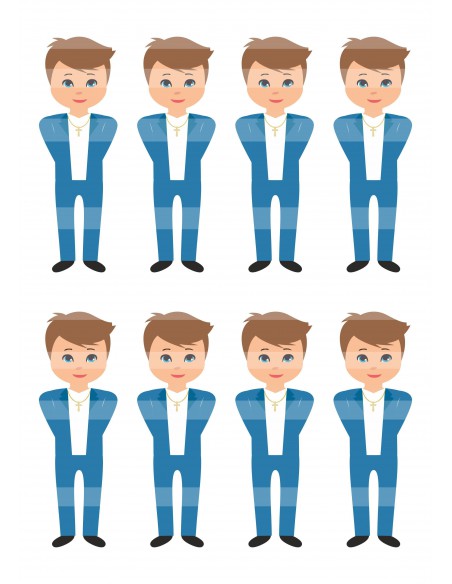 Papel de azúcar niño comunión