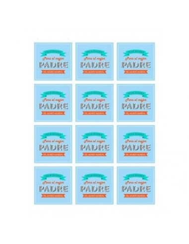 Papel de azúcar Mejor Padre del mundo 