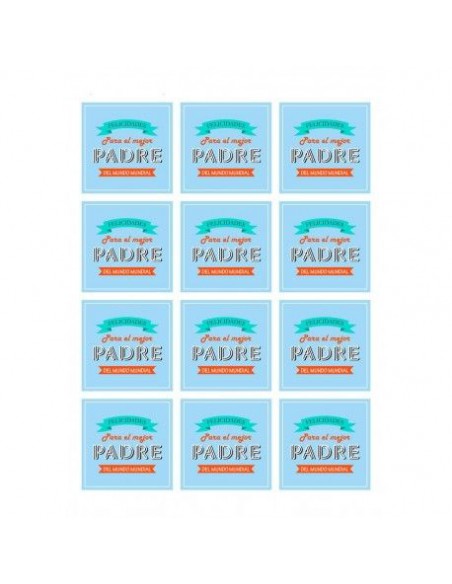 Papel de azúcar Mejor Padre del mundo 