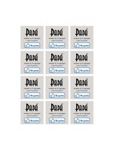 Papel de azúcar día del padre para galletas