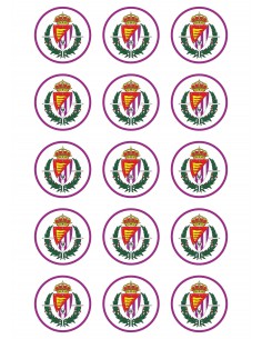 Papel de azúcar escudo Real Valladolid