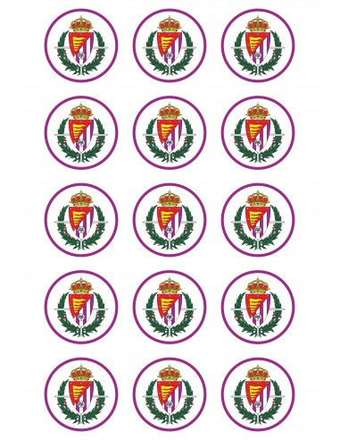 Papel de azúcar escudo Real Valladolid