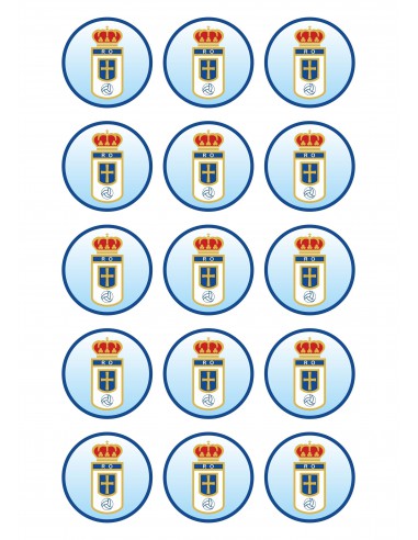 Papel de azúcar escudo Real Oviedo para galletas