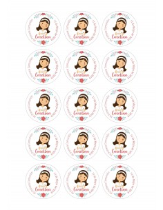 Papel de azúcar comunion personalizado