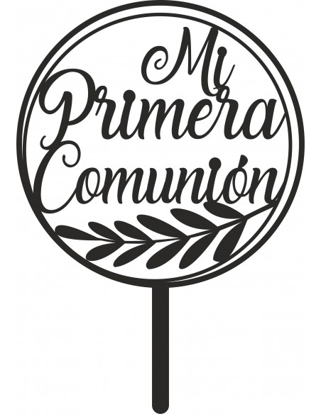 Topper para tarta mi primera comunión