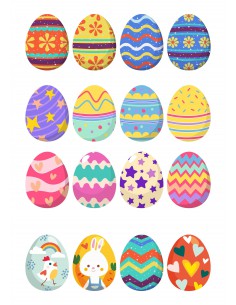 Papel de azúcar huevos de Pascua