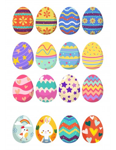 Papel de azúcar huevos de Pascua