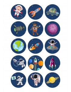 Papel de azúcar Astronautas