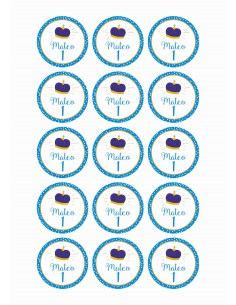 Papel de azúcar cumpleaños personalizado Baby Prince