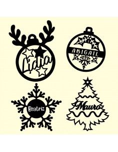 Adornos navideños para el arbol de Navidad personalizados