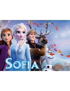 Papel de azúcar Frozen 2 para tarta