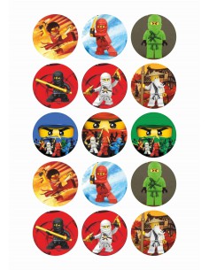 Papel de azúcar Lego Ninjago
