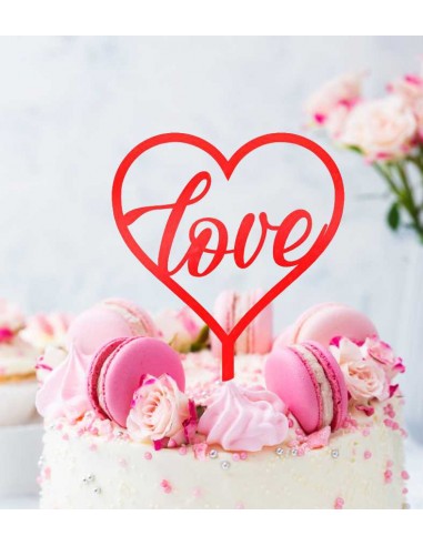 Topper Love para tarta