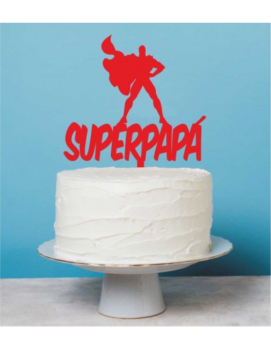Topper tarta Super Papá