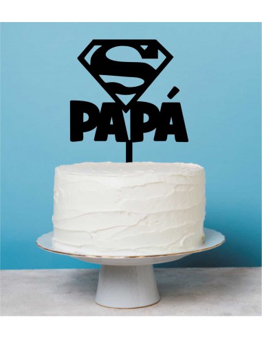 Topper tarta Super Papá