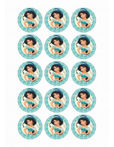 Papel de azúcar Princesa Jasmine