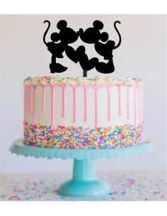 Topper tarta de boda mickey y minnie