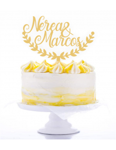 Topper tarta de boda media Corona