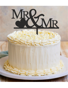 Topper para tarta Mr. & Mr.