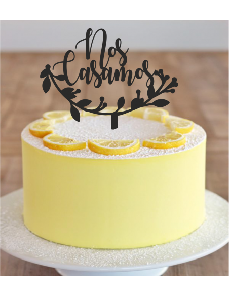 Topper para tarta nos casamos