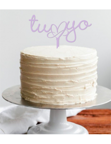 Topper para tarta Tu y Yo