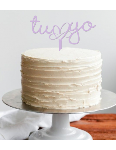 Topper para tarta Tu y Yo