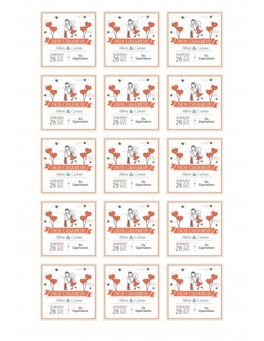 Papel de Azúcar Galletas de Boda