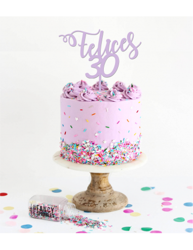 Topper para tarta felices edad