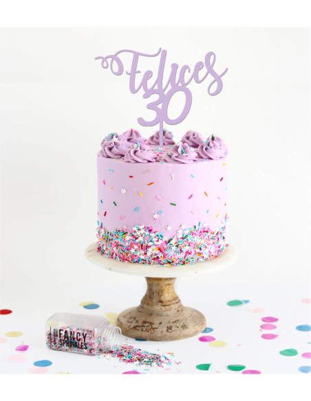 Topper para tarta felices edad