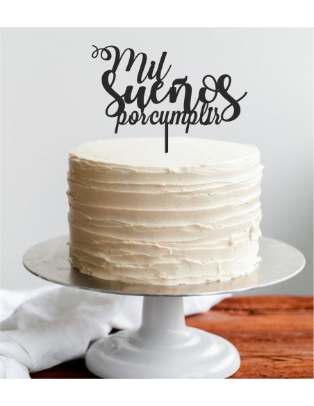 Topper para tarta felicidades personalizado nombre