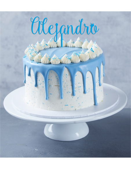 Topper para tarta personalizado nombre