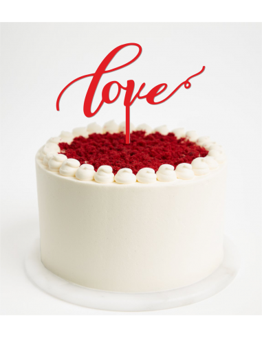 Topper para tarta love