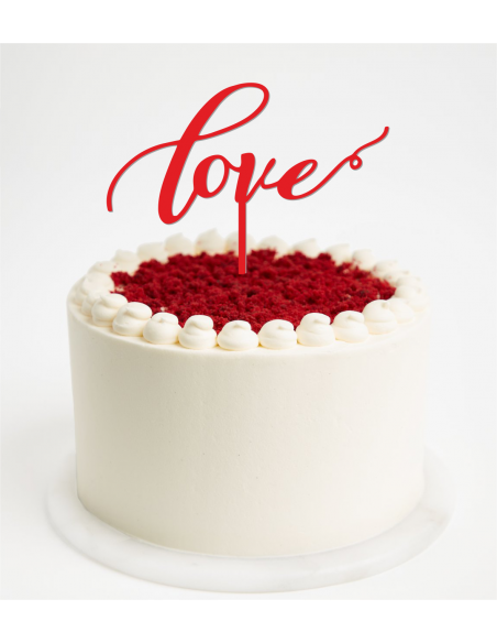 Topper para tarta love