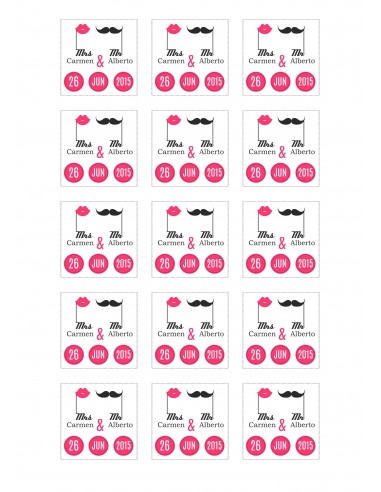 Papel de Azúcar Galletas de Boda