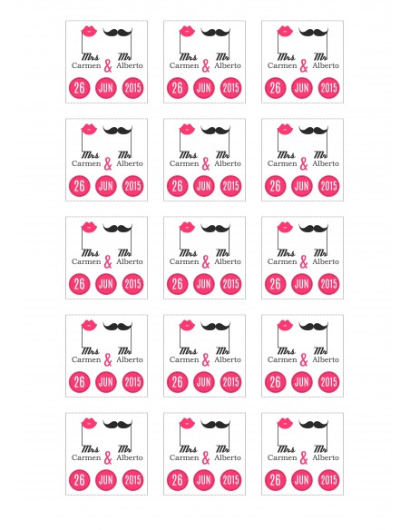 Papel de Azúcar Galletas de Boda