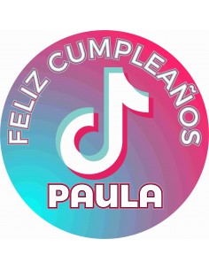 Papel de azúcar Tik Tok
