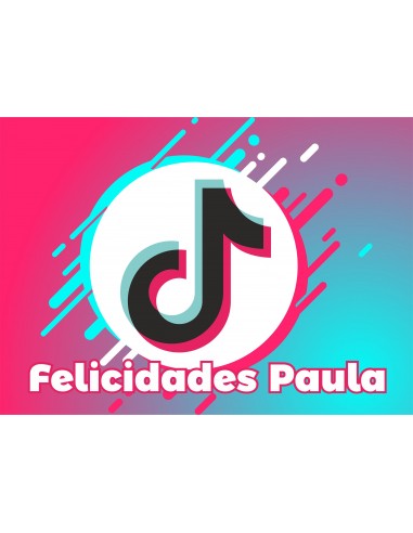 Papel de azúcar Tik Tok