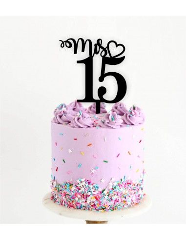 Topper tarta Mis 15
