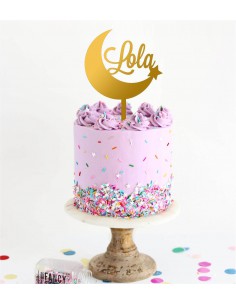 Topper tarta media luna