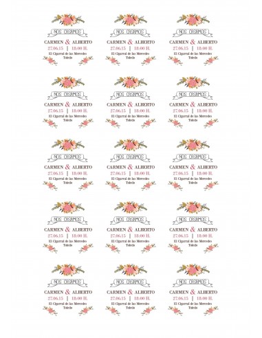 Papel de Azúcar Galletas de Boda