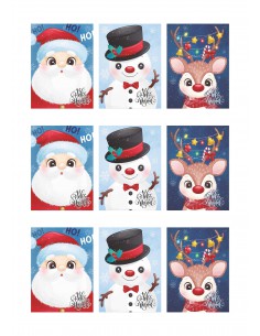 Papel de azúcar navidad