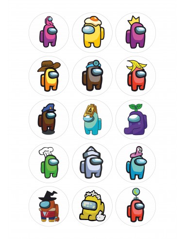 Papel de azúcar Among Us personalizado